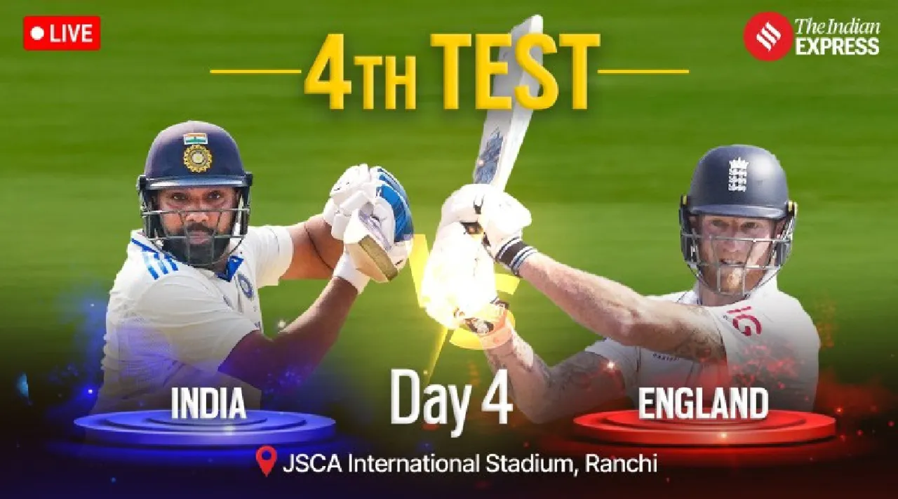 IND vs ENG LIVE Score, 4th Test Day 4