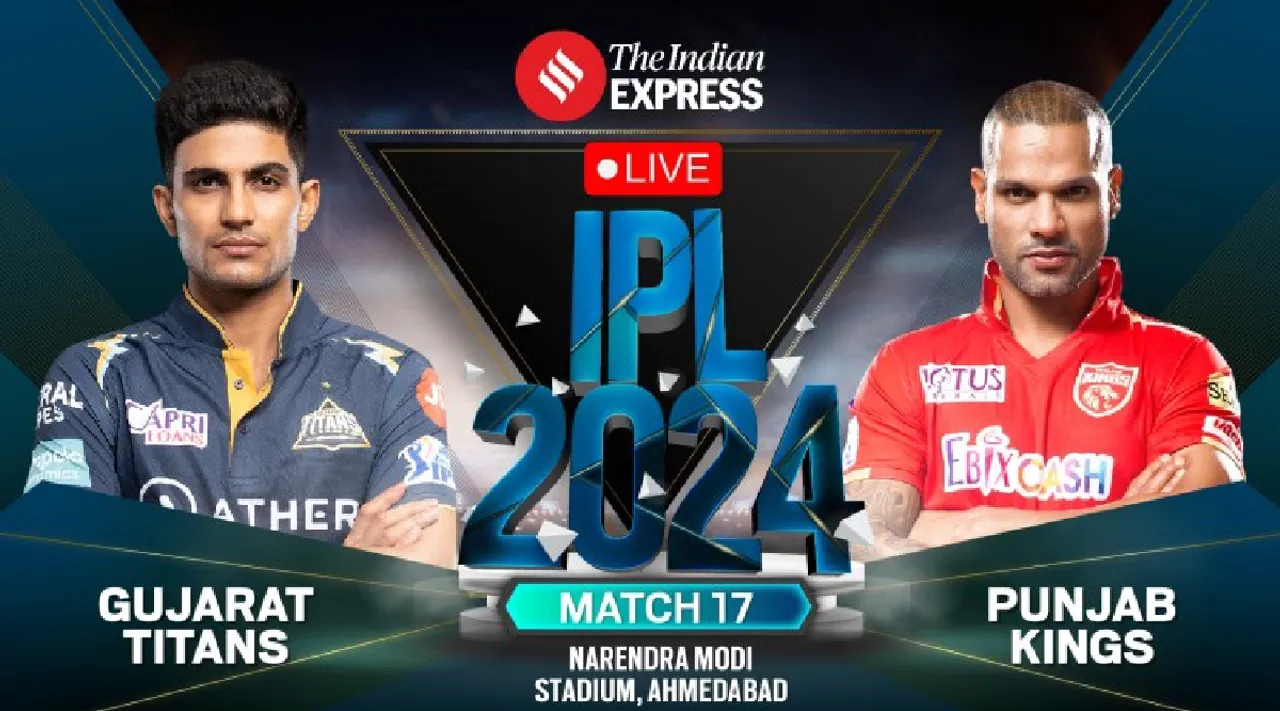  GT vs PBKS Live Score IPL 2024 Match 17 Gujarat Titans vs Punjab Kings scorecard updates Ahmedabad Tamil News 