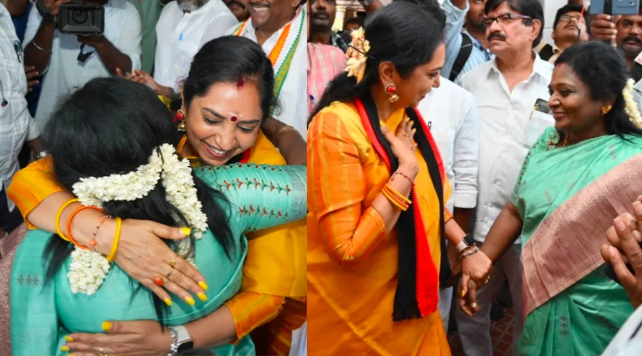 DMK Thamizhachi Thangapandian BJP Tamilisai Soundararajan Meet during nomination LokSabha polls 2024