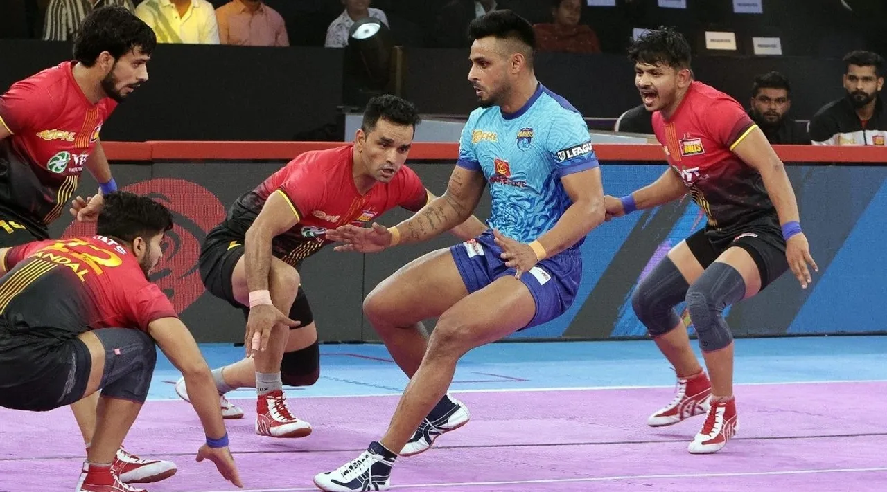 Bengal Warriors vs Bengaluru Bulls and Jaipur Pink Panthers vs U Mumba Pro Kabaddi League Season 10 match updates in tamil   