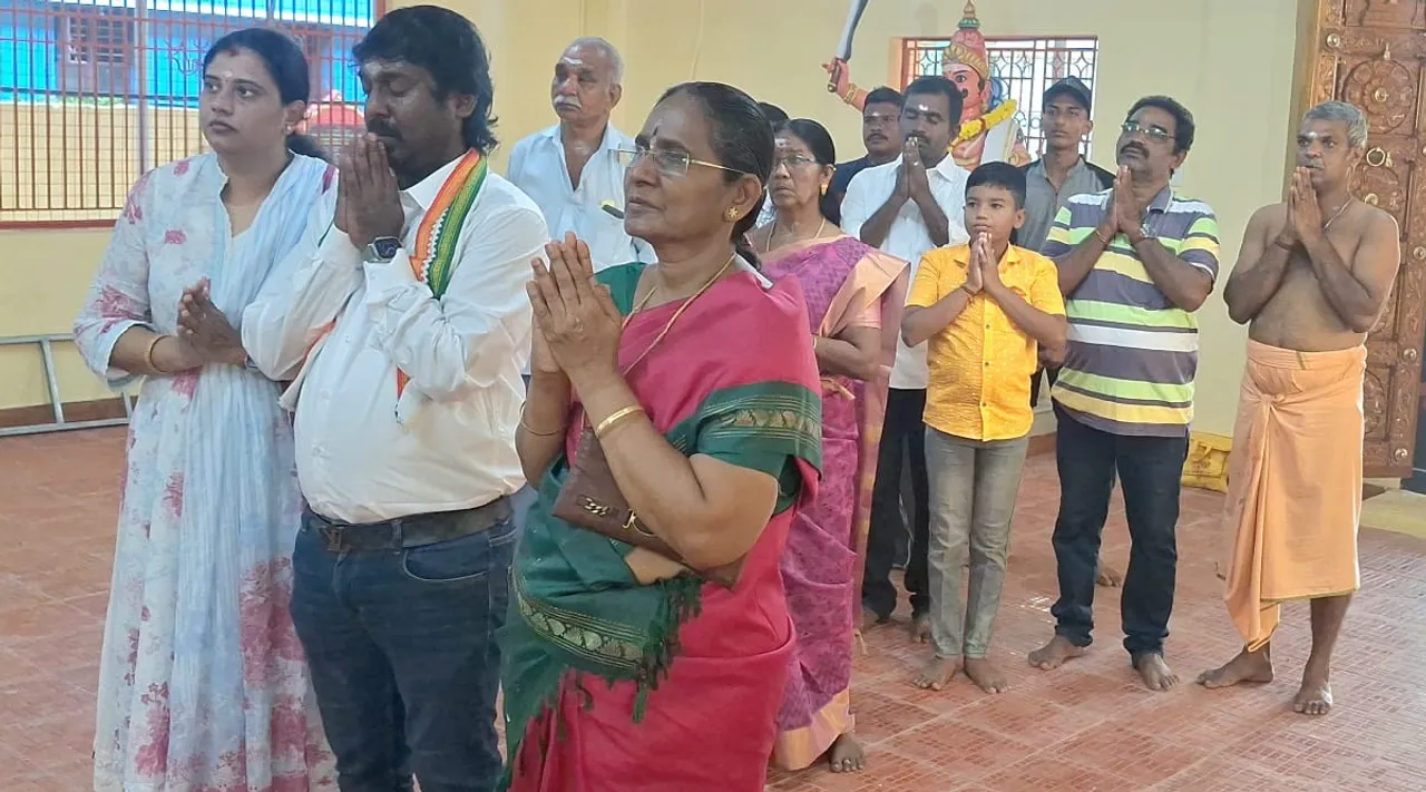 Vijay Vasanth congress paid tribute his fathers memorial Vasanthakumar After Lok Sabha election result of Kanniyakumari constituency 2024 Tamil News 