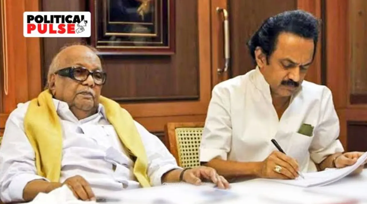 Karunanithi and MK Stalin