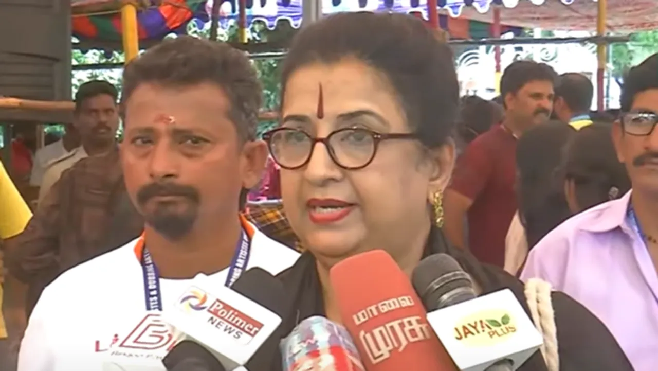 Actress Ambika spoke to the media in Chennai today