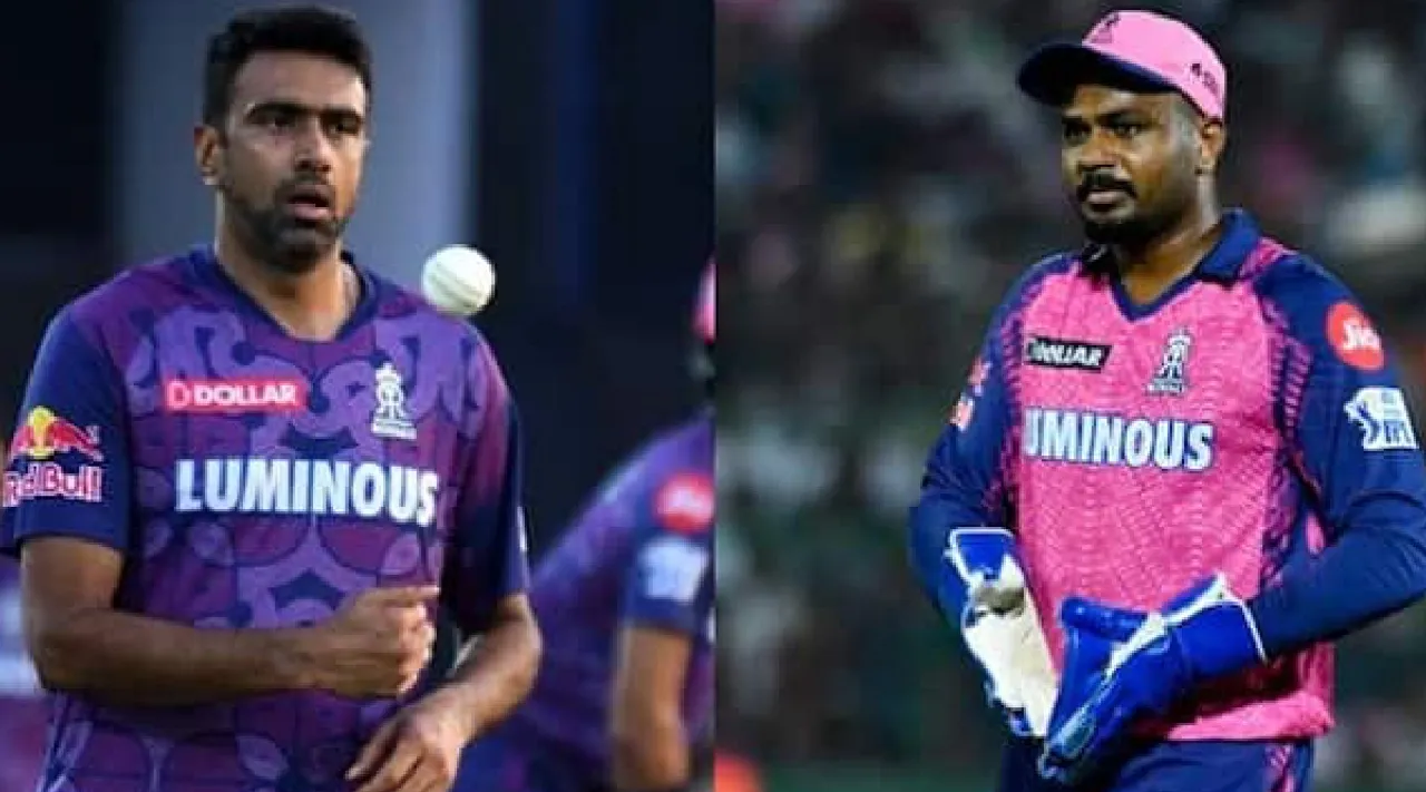 Ashwin scolded Rajasthan Royals player audio picked in stump Mic match during RR vs GT match Tamil News 