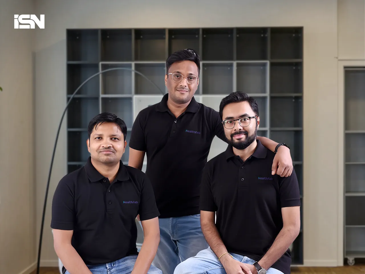 (L to R) Satyajit Chakraborty, Kiriti Acharjee, Sourav Chakrabarty, Co- founders at HealthFab
