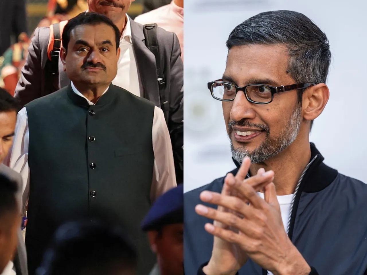 Gautam Adani and Sundar Pichai