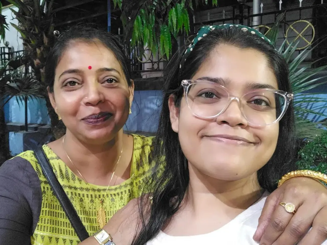 Sharanya Bhattacharya and her mother Bandana