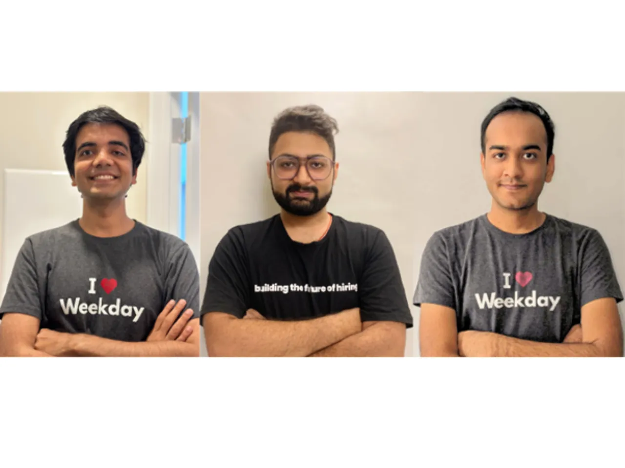 Weekday founders (L to R) Amit Singh, Anubhav Malik and Chetan Dalal