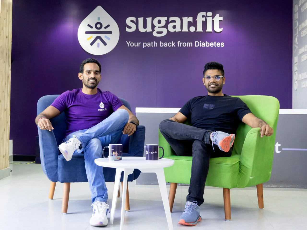 Shivtosh Kumar and Madan Somasundaram co-founders of Sugar.fit 
