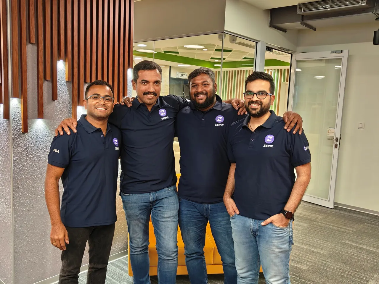 ZEPIC Co-founders Naveen Venkatesan, Bharathi Kannan Ravikumar, Sunil Kumar and Sreelesh Pillai