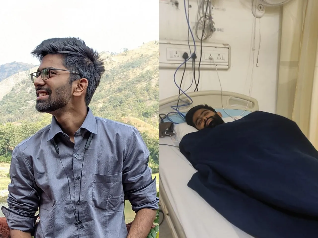 25-yr-old entrepreneur on his pic from hospital