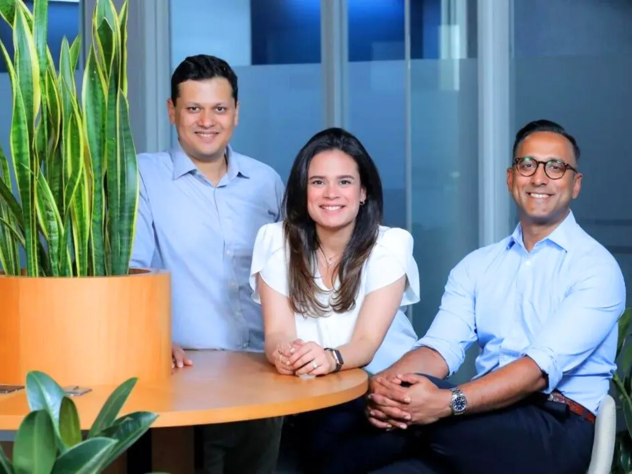 Trampoline co-founders Abhik Ghosh, Anushka Mahanti, and Varun Deo