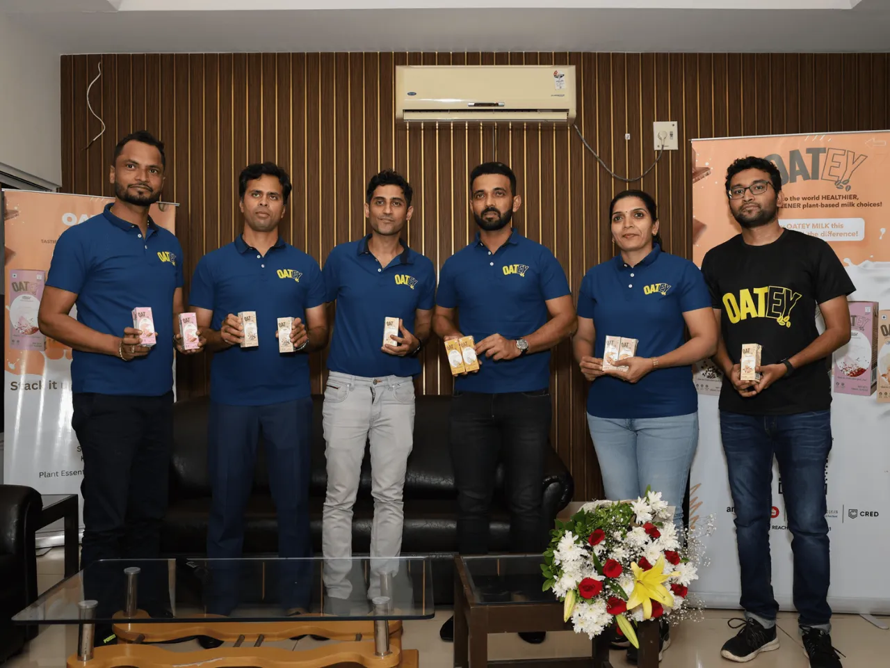 OATEY Team with Ajinkya Rahane