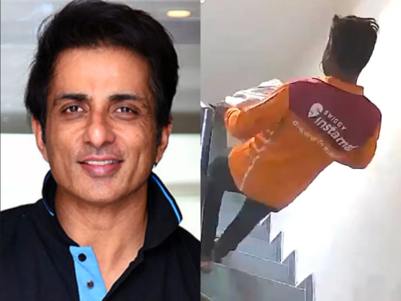 Sonu Sood Swiggy Delivery Boy 