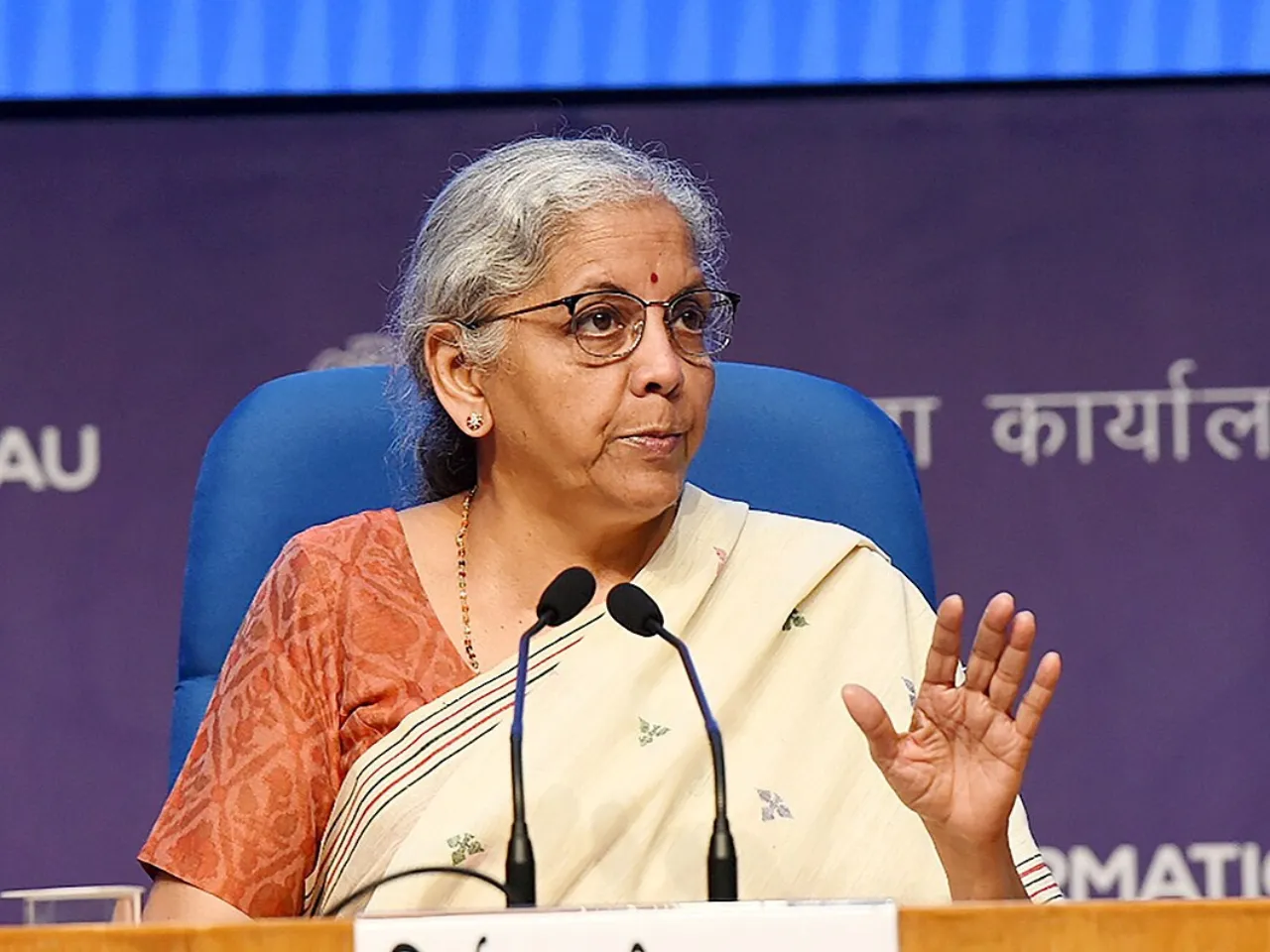 Indian Finance Minister Nirmala Sitharaman