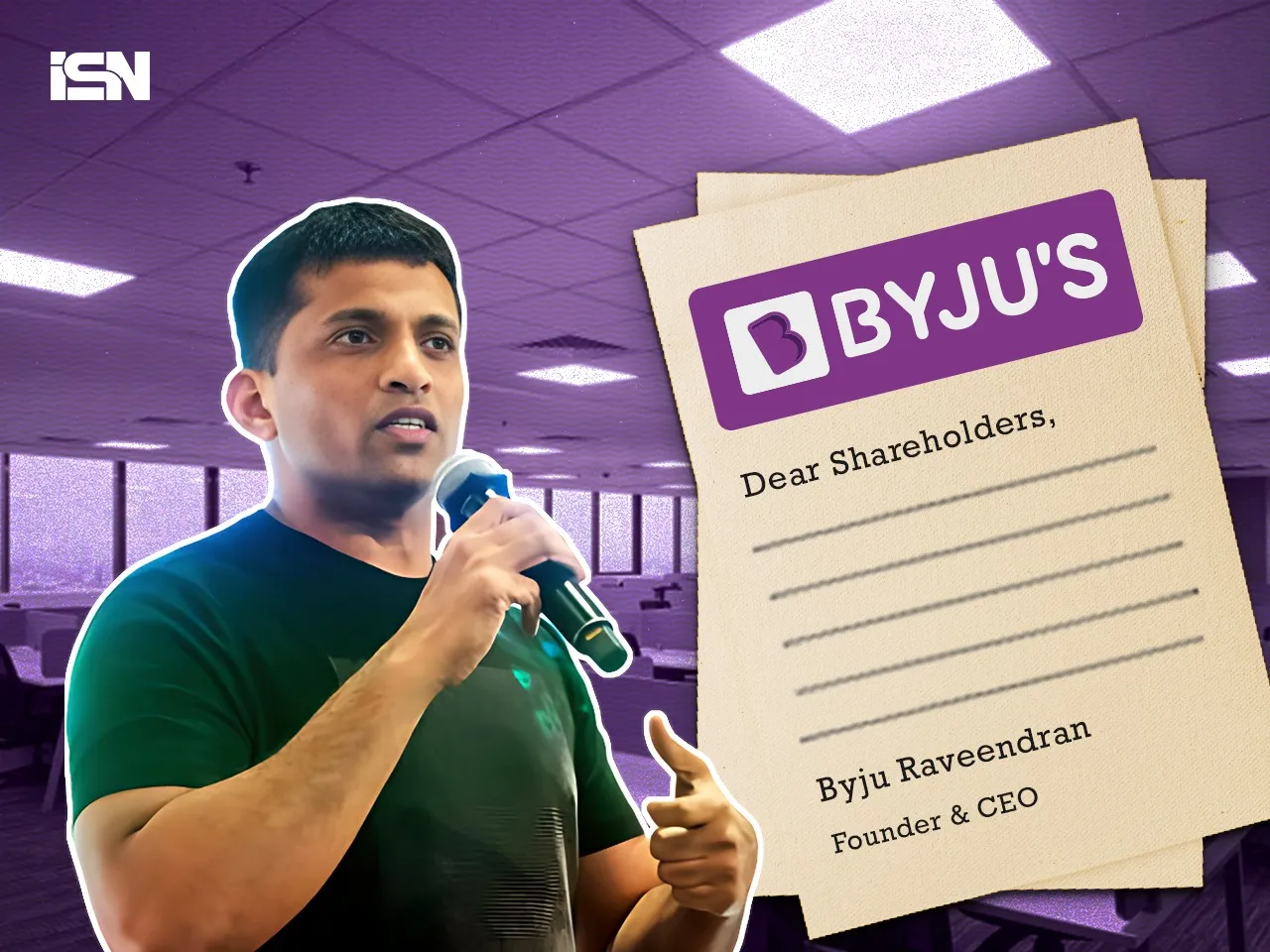 byjus shareholders letter 