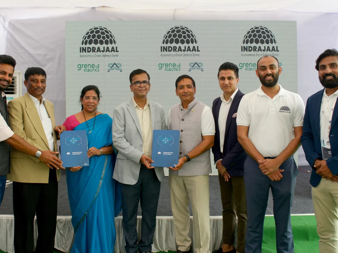 (L to R) Sunil Kumar, Dhamodhar Reddy, Rekha Valluri, Sanjay Pukalay, Sai Mallela, and Vamsi Vellanki, Varu Valluri & Kiran Raju