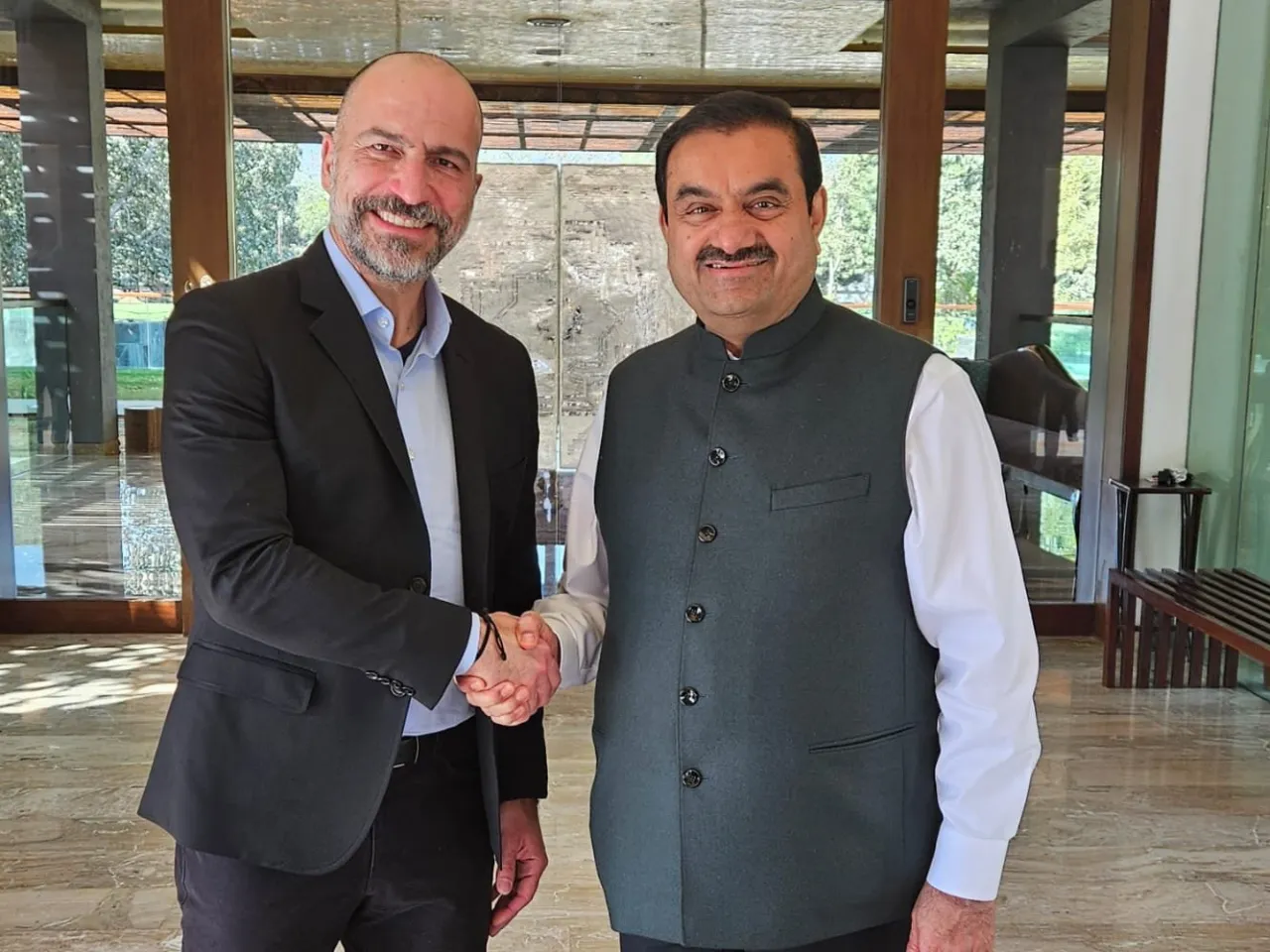 Gautam Adani meets with Uber CEO 