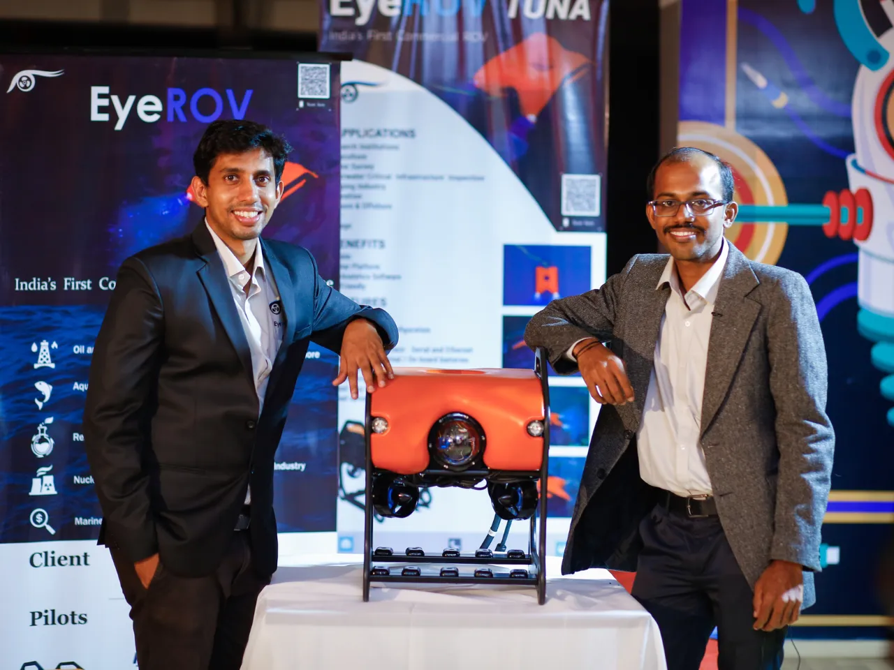 EyeRov Team (L-R Johns T Mathai, CEO & Kannappa Palaniappan P, CTO)