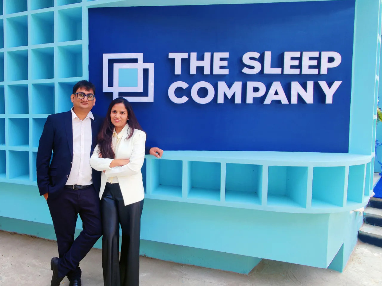 Cofounders of The Sleep Company--Harshil and Priyanka 