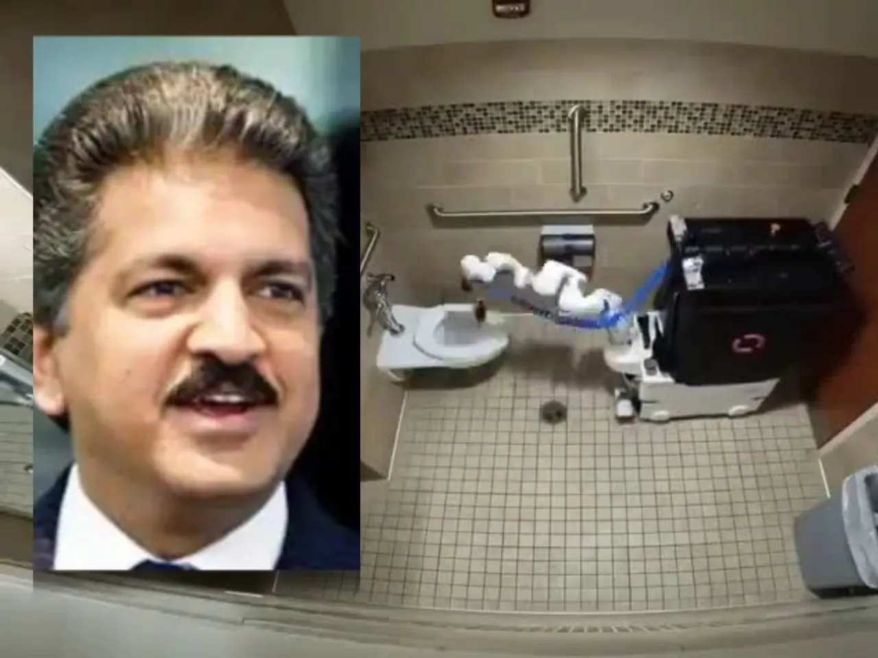 Anand Mahindra on robot Janitor cleaning bathrooms