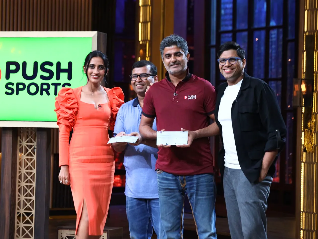 Sportstech startup Push Sports secures investment deal on shark tank india 