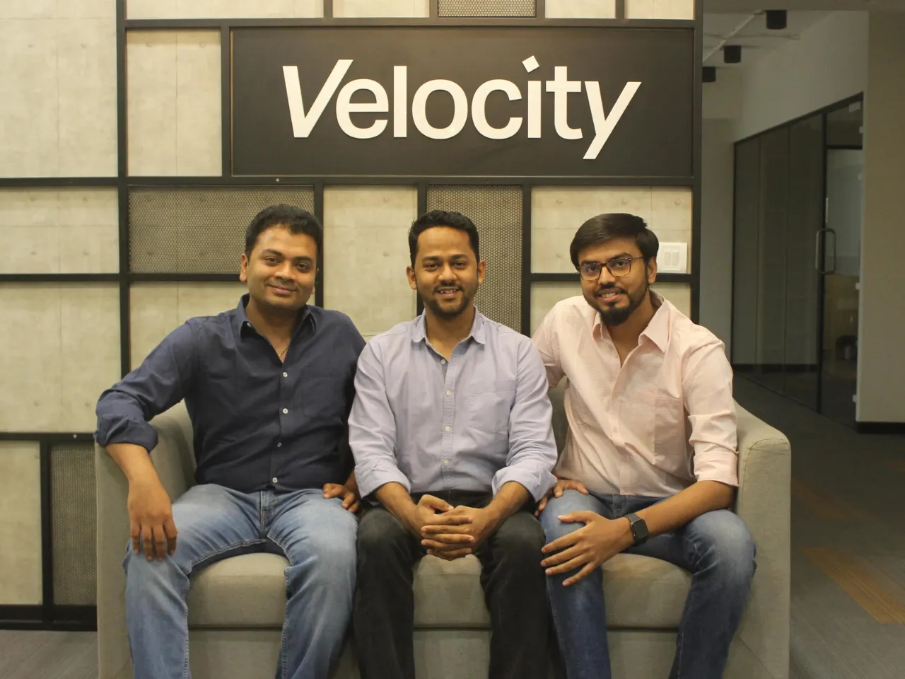 Velocity Founders Abhiroop Medhekar, Atul Khichariya, and Saurav Swaroop