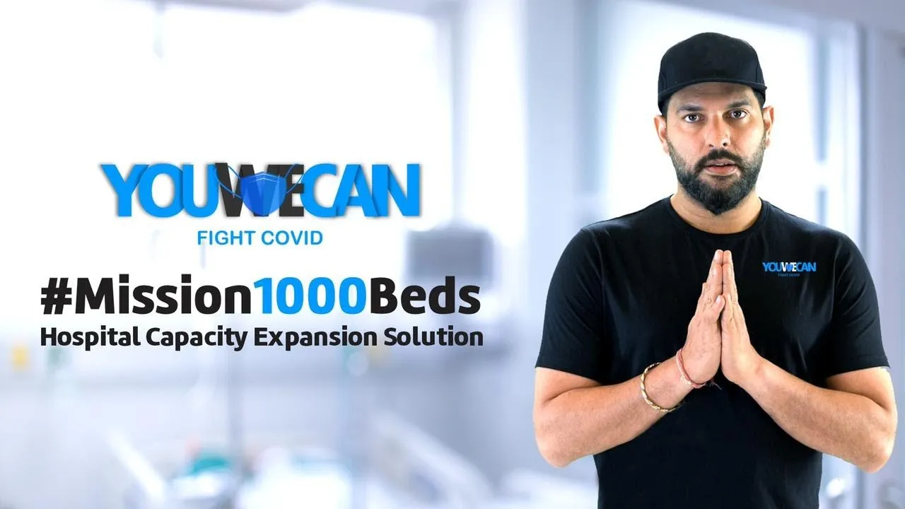 Yuvraj Singh's YouWeCan to set up 1000 beds for COVID patients; urges startups to join the mission