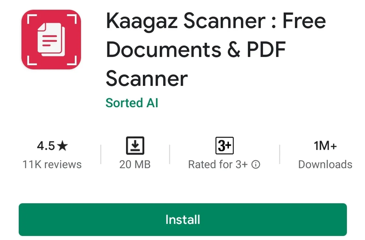Kaagaz Scanner - A Completely Offline Application With No Ads or Watermark; An Alternative to Camscanner
