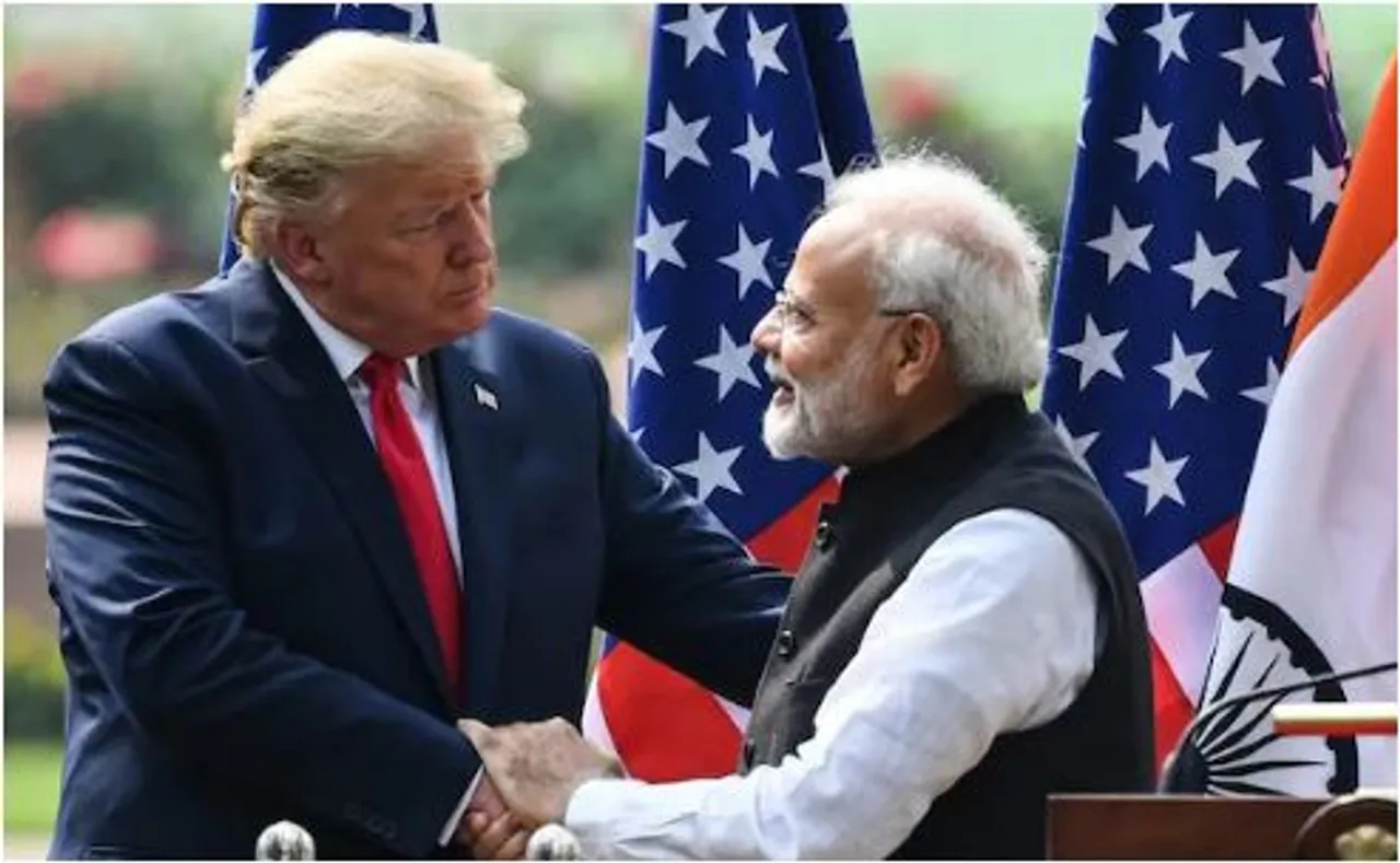 trump with modi