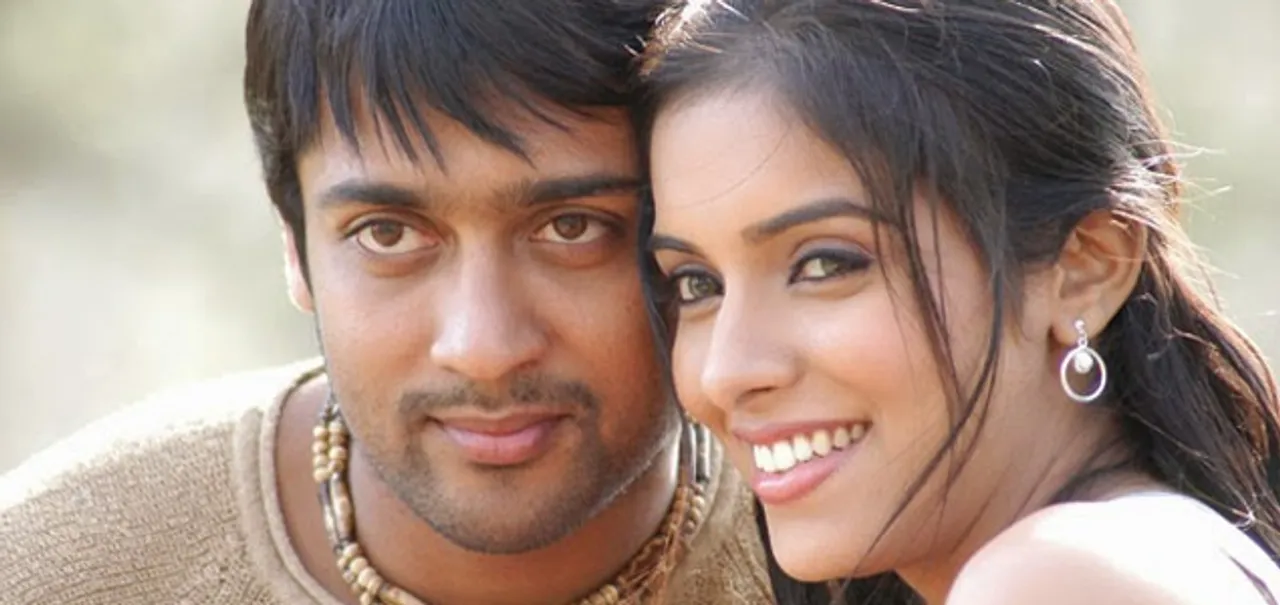 Asin and Surya in ghajini movie