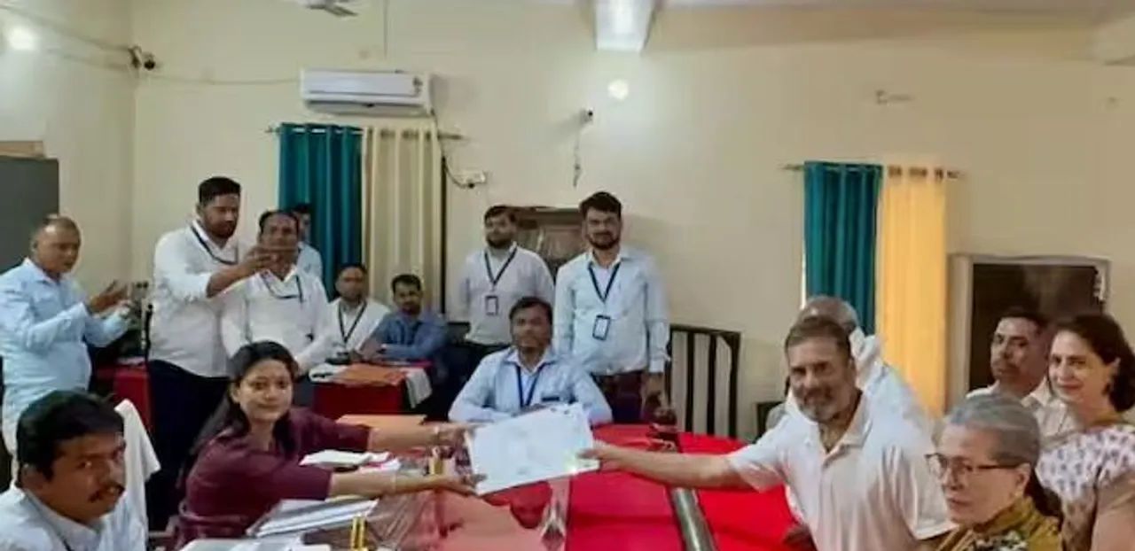 rahul gandhi filed nomination