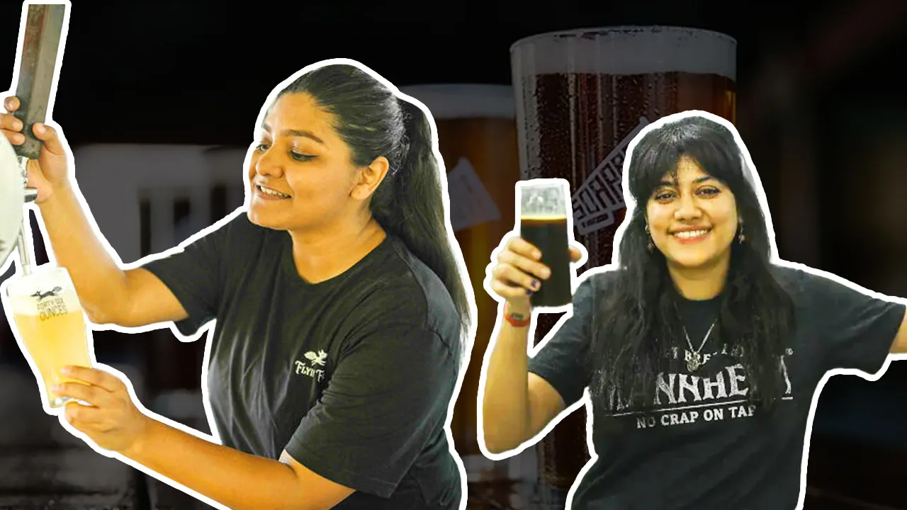 women brewing beer