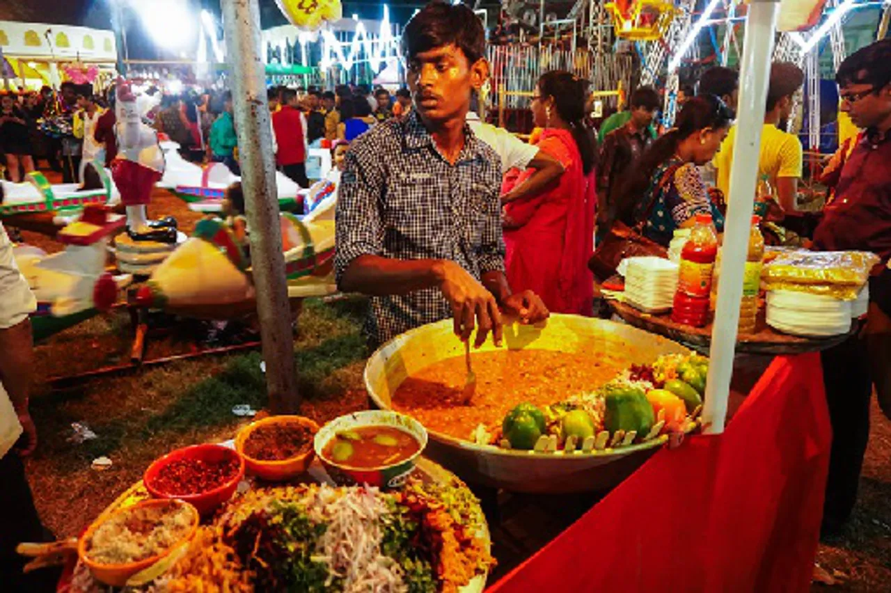 Durga puja street food