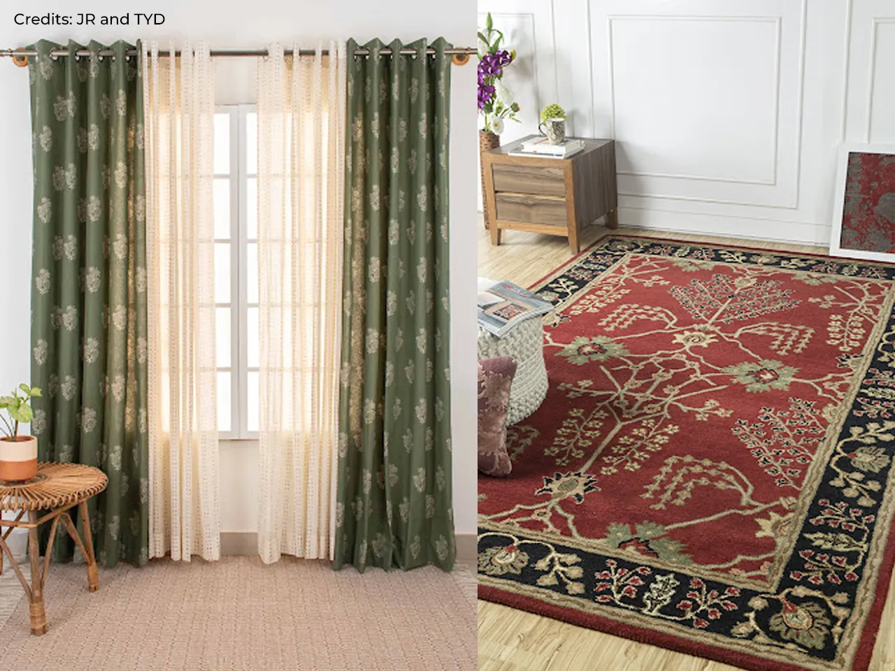 Fi curtains and rugs