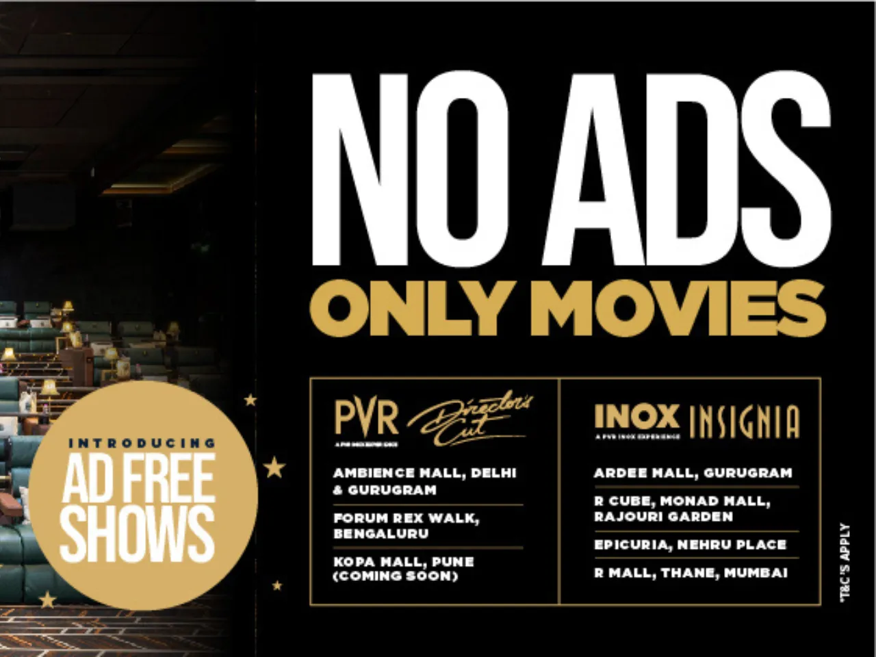PVR INOX Elevates the Cinema Experience with No Commercial Break