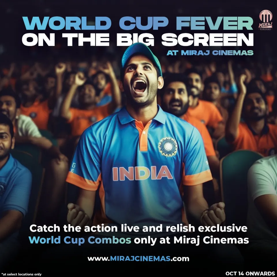 Miraj Cinemas Set To Screen Cricket Matches Across 21 Multiplexes!