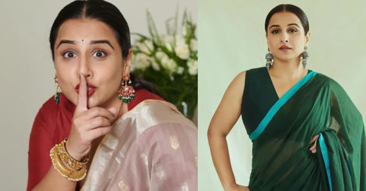 Check these Indian saree brands worn by Vidya Balan if you are a saree freak!