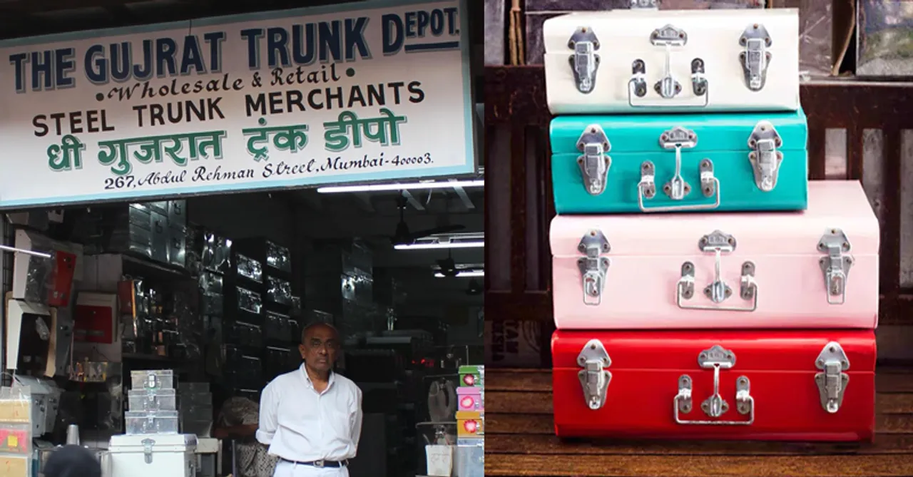 Buy trunks from The Gujrat Trunk Depot in Mumbai to add a splash of colour to your travel or decor!