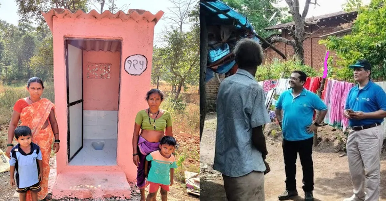 Check how the Rotary Club of Thane Hills built toilets for the villagers of Shahpur!