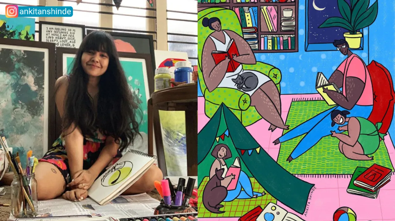 Ankita Shinde from Kolkata brings you the joy of reading, one quirky illustration at a time