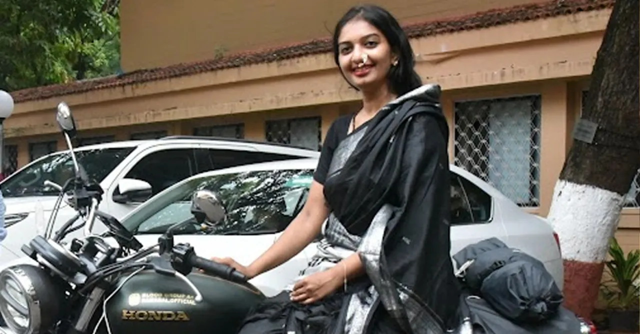 The Nauvari Nomad: Ramila Latpate from Pune is touring the world on her bike