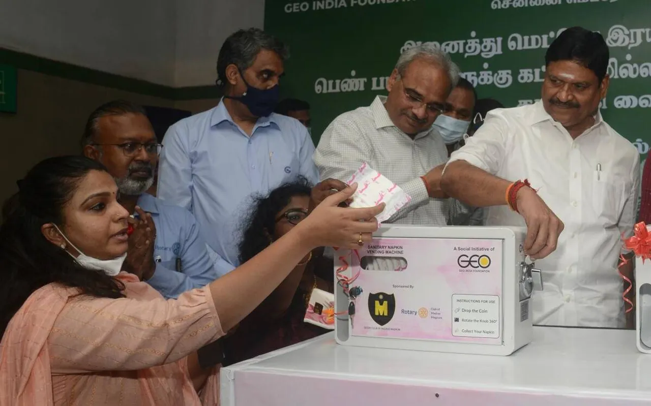 39 metro stations will have Sanitary Napkin Vending Machines in Chennai!