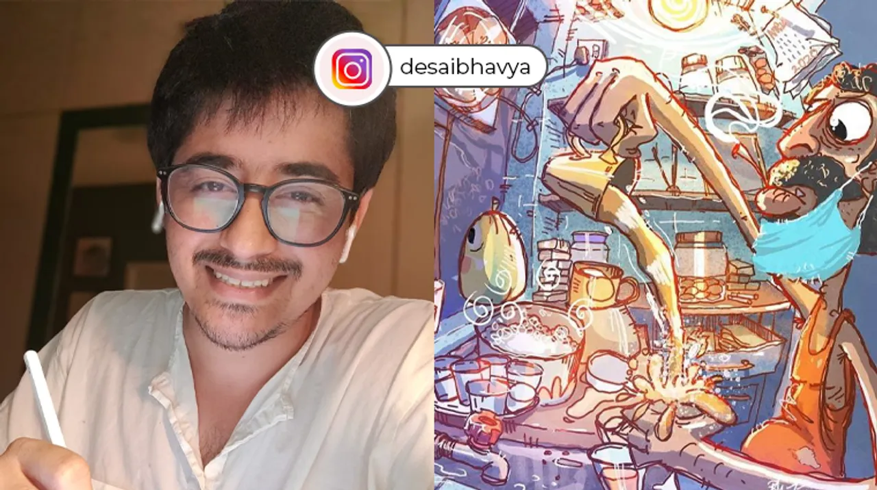 Meet Bhavya Desai who is illustrating Chennai with warm colors and happy lines!