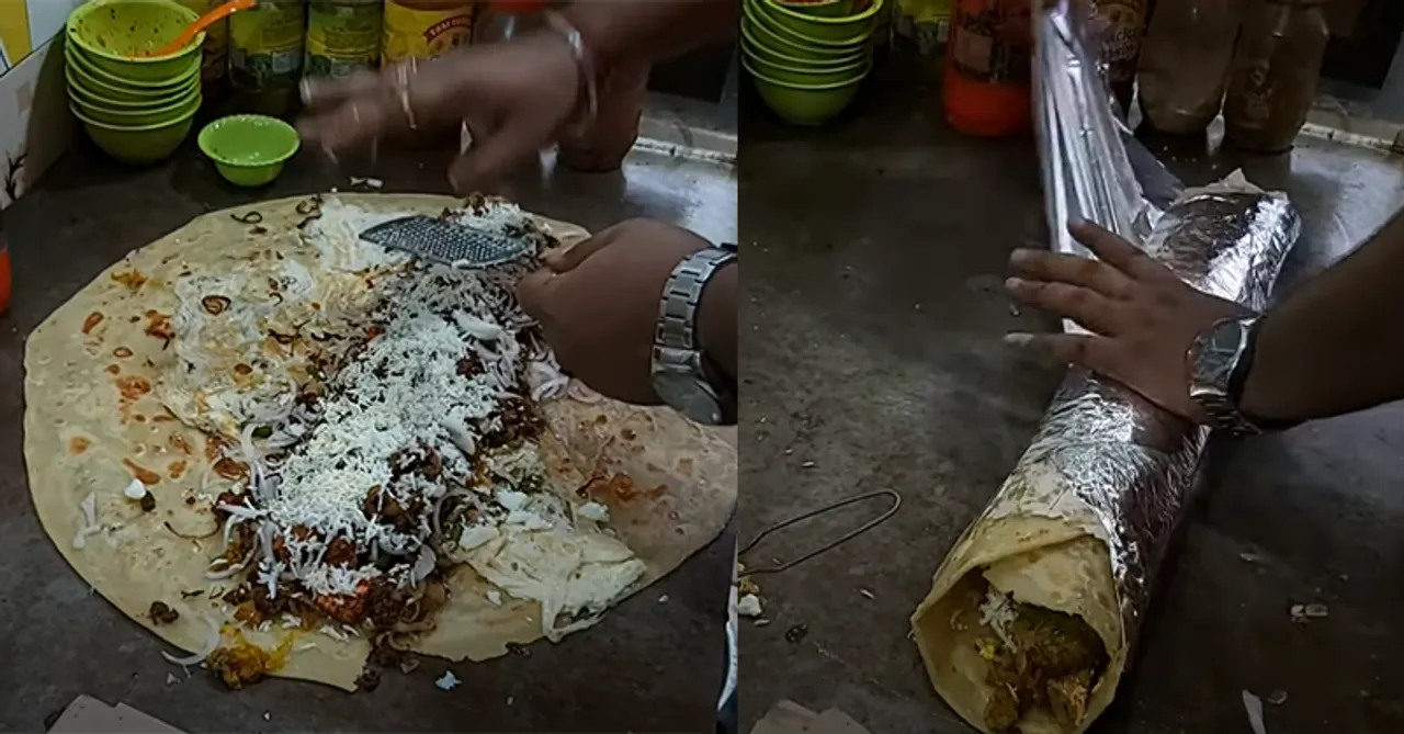 India's largest Kathi Roll can be found in Kolkata! Take the gang who'll help you finish.