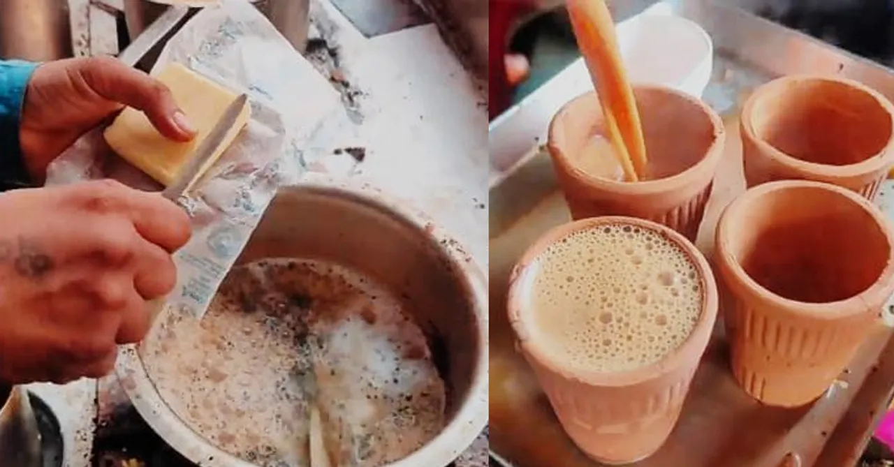 This tea joint in Agra is selling Butter chai, and we are up for this sweet and salty version of tea!