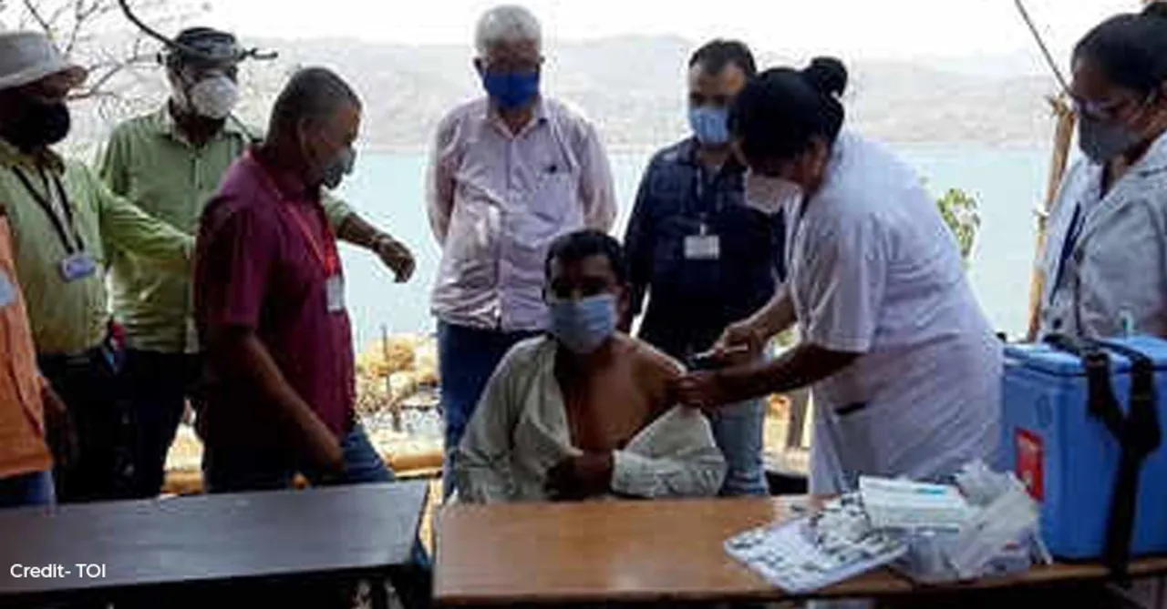Health officials from Maharashtra travel by boat for 4 hours to vaccinate a tribal village