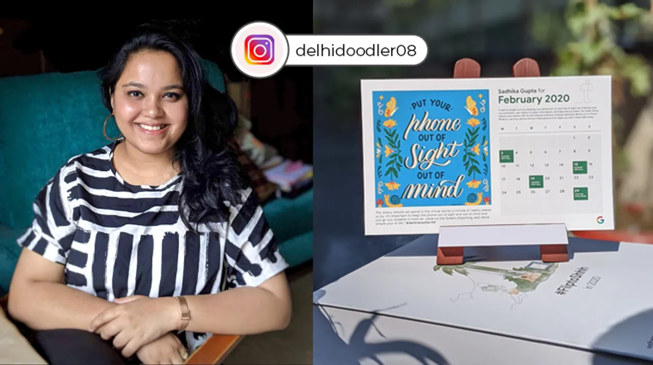 Say doodles to Sadhika Gupta, aka Delhi Doodler, on her journey as a Hand lettering artist!