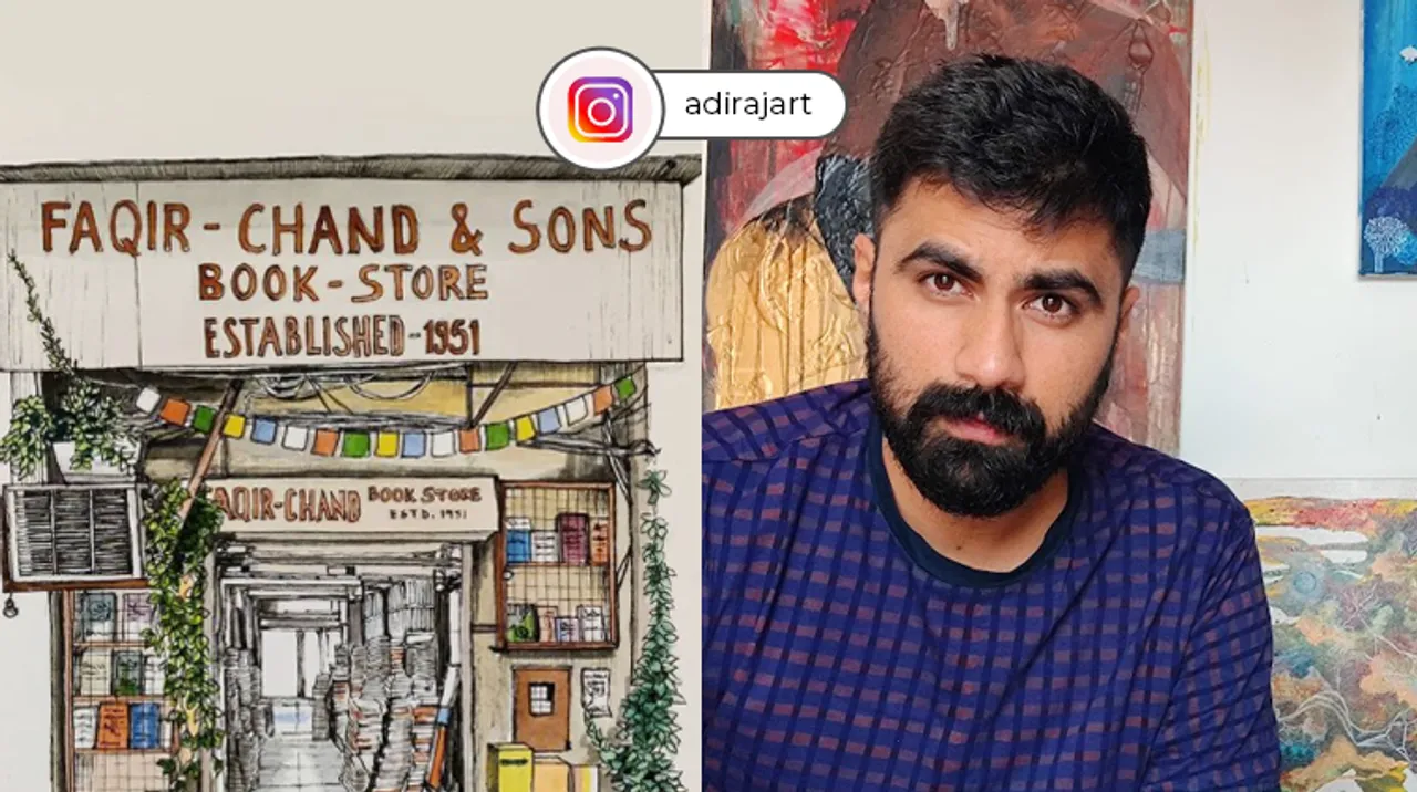 Aditya Raj from Jaipur is illustrating Delhi's old shops in the most mesmerizing ways!