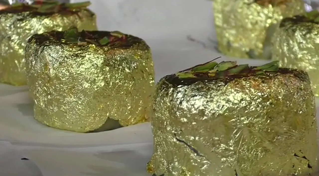 Meet 'Gold Ghari'! A Sweet Shop in Surat is selling Mithai Made Out Of Real Gold!